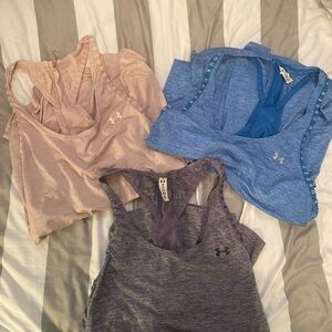 Bundle of 3 Under Armour Women's Racerback Tank Tops